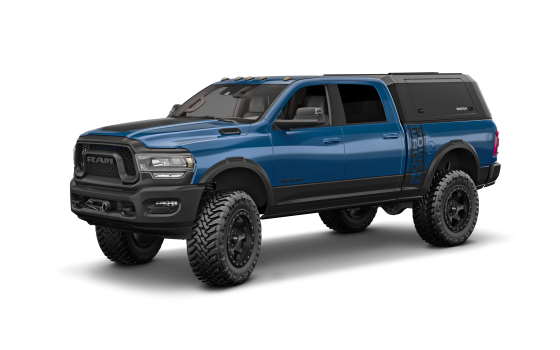 Dodge RAM 1500 Dark Blue with Canopy Hardtop RSI SMARTCAP EVOa Black - Adventurous Elegance