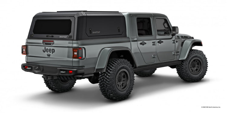 Jeep Gladiator JT Grey with Canopy Hardtop RSI SMARTCAP EVOa Adventure Black - Elegance and sturdiness