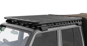 Roof rack kit Rhinorack Black on Lanc Cruiser 79 Grey with Backbone System