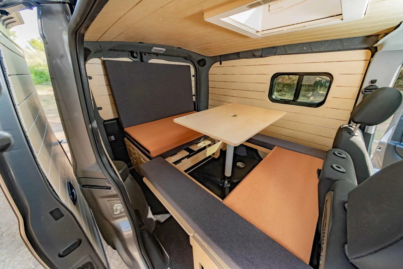 wood van interior