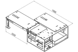 unfolded module diagram with dimensions