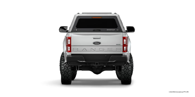 Rear view Canopy Hardtop RSI evoa Adventure on Ford Ranger 2021 White