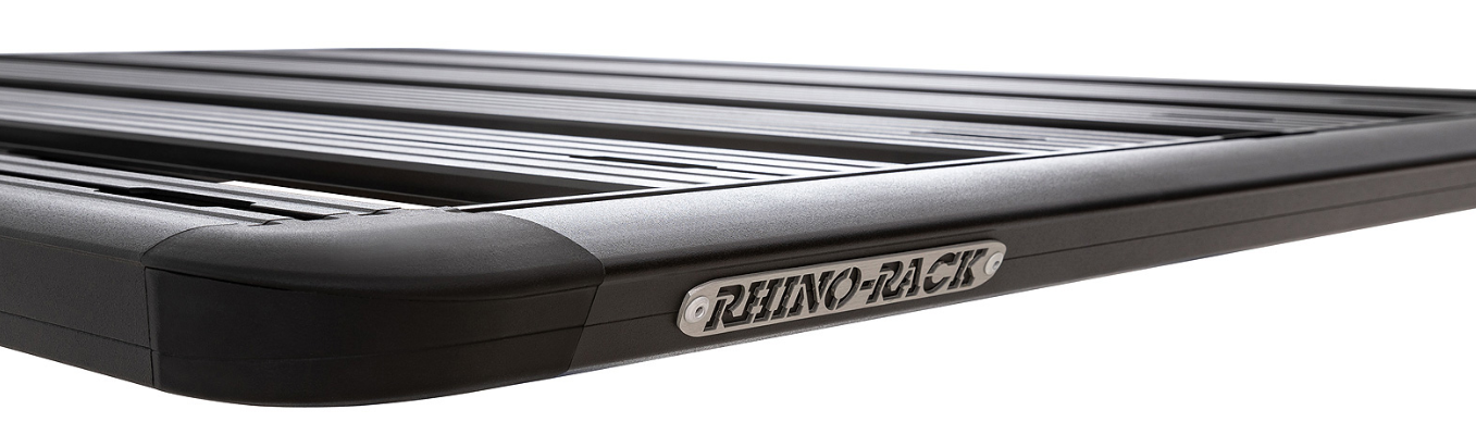 horizontal view of a roof rack rhinorack 