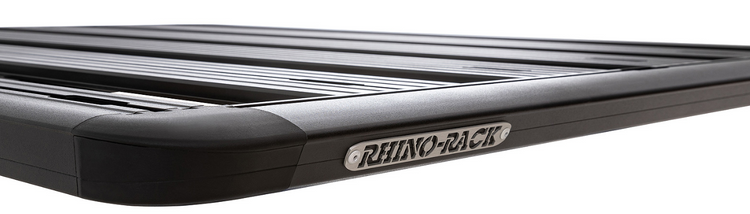 horizontal view of a roof rack rhinorack 