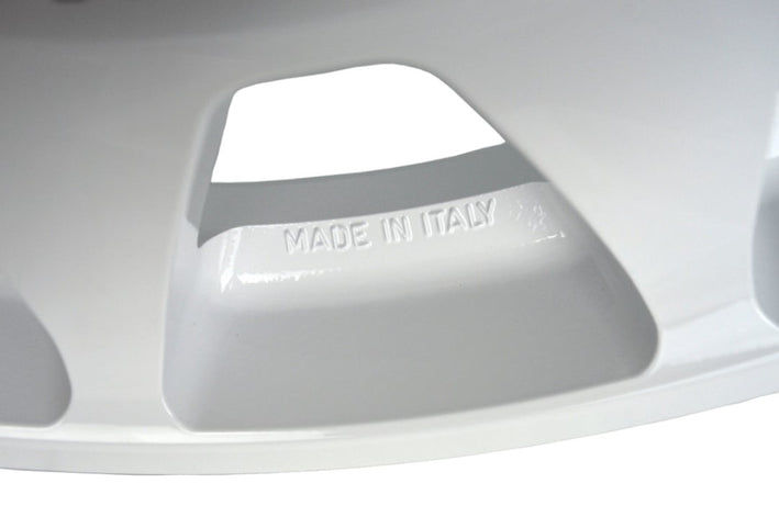made in italy written on a metal part