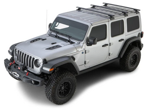 Heavy-duty roof racks for Jeep Wrangler JL: Rhino-Rack Kit - Explore safely