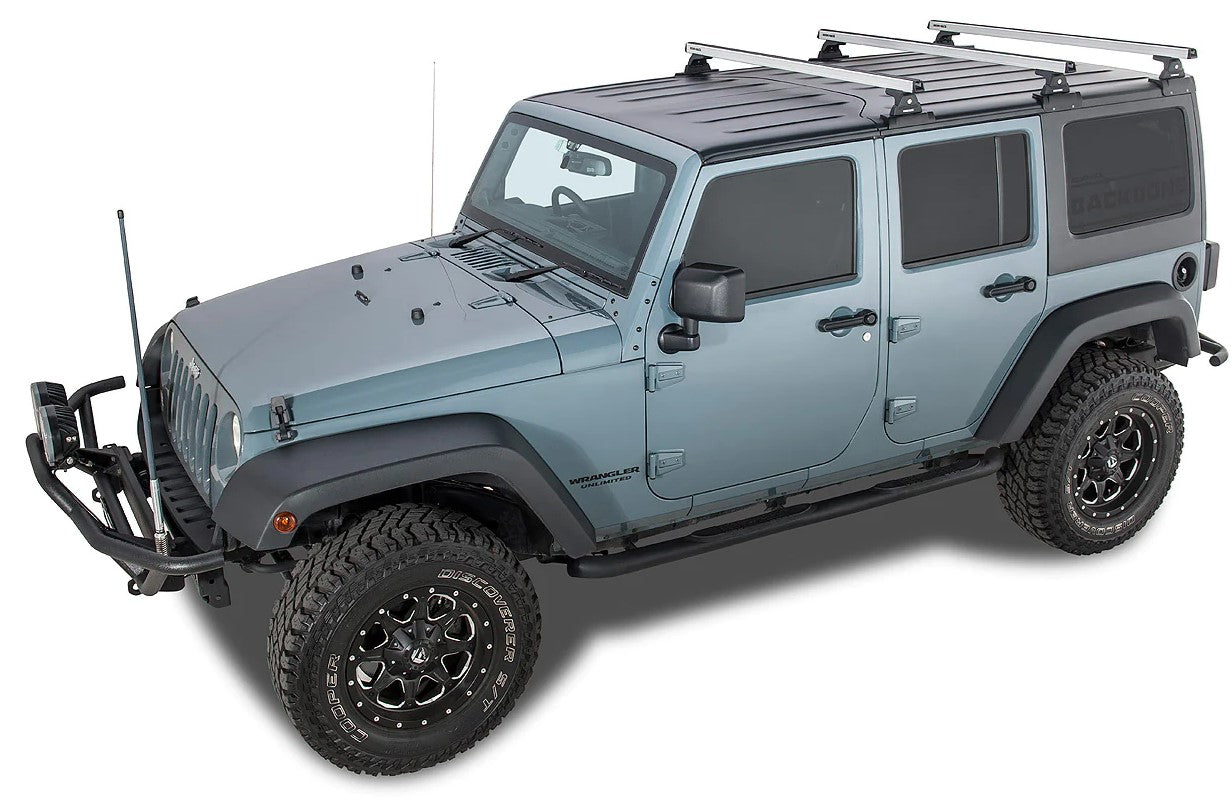 Rugged Jeep Wrangler JK roof rack kit - Solution RhinoRack