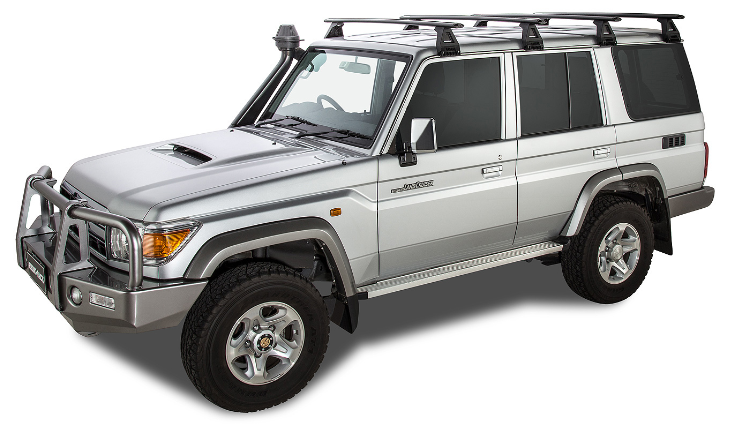 Reinforced Roof Bars Rhinorack for Toyota Land Cruiser 76 - Complete Kit