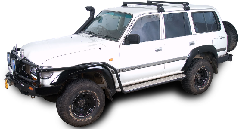 Reinforced roof bars Rhinorack - Designed for Toyota Land Cruiser 80