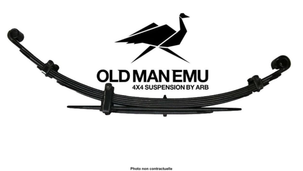 a pack of black-on-white Old Man Emu blades