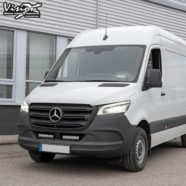 Kit 2 bars 6LEDs Vision-X front Mercedes Sprinter 2018+