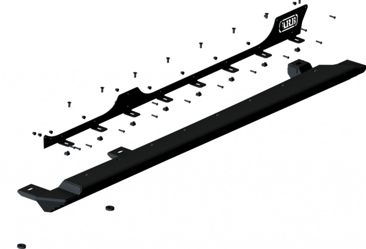 3D view of an ARB running board with hardware