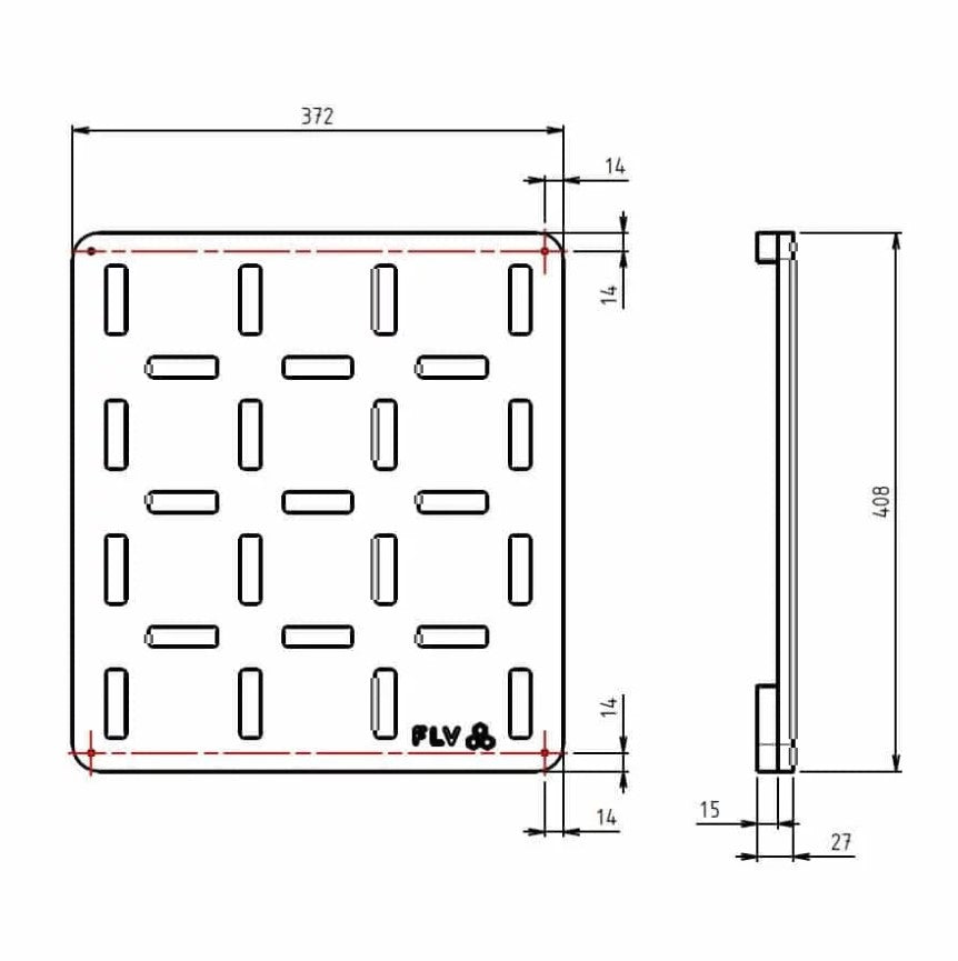 Diagram of wall-mounted multifunction panel