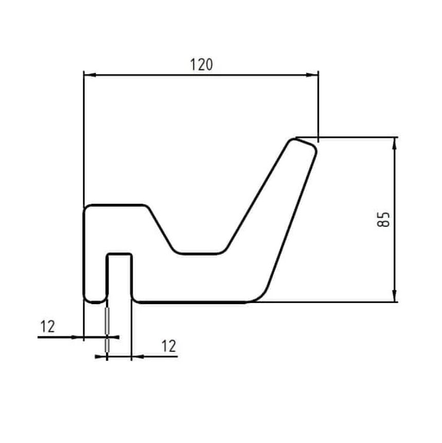 diagram of FLV wooden hook VAN