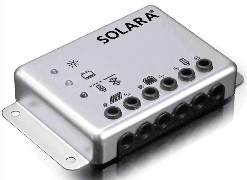 solara charge controller shown on white background