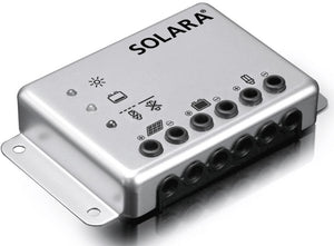 solara grey charge controller with input ports