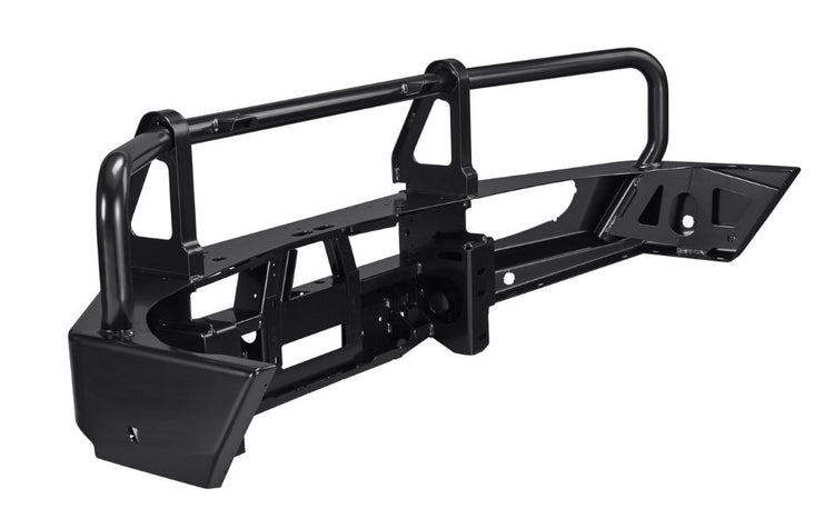 Rear view of deluxe arb bumper with mounting points