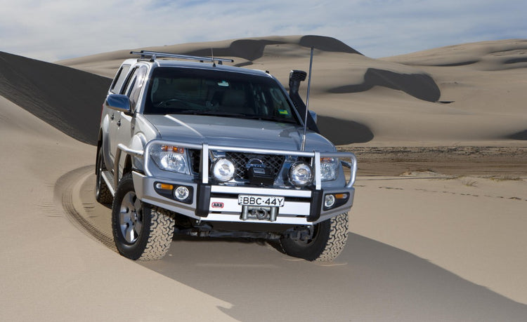 Nissan Pathfinder R51 after 2010 in the desert