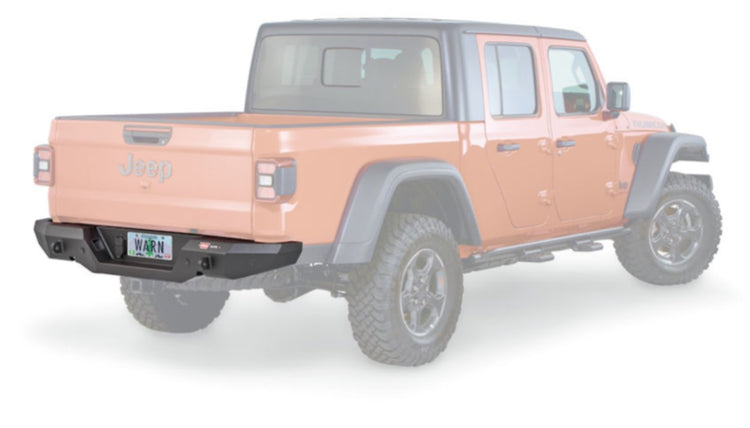 Orange Jeep Gladiator JT with highlighted rear bumper