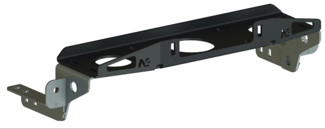 N4 winch plate in steel/aluminum alloy for a Land Cruiser 90