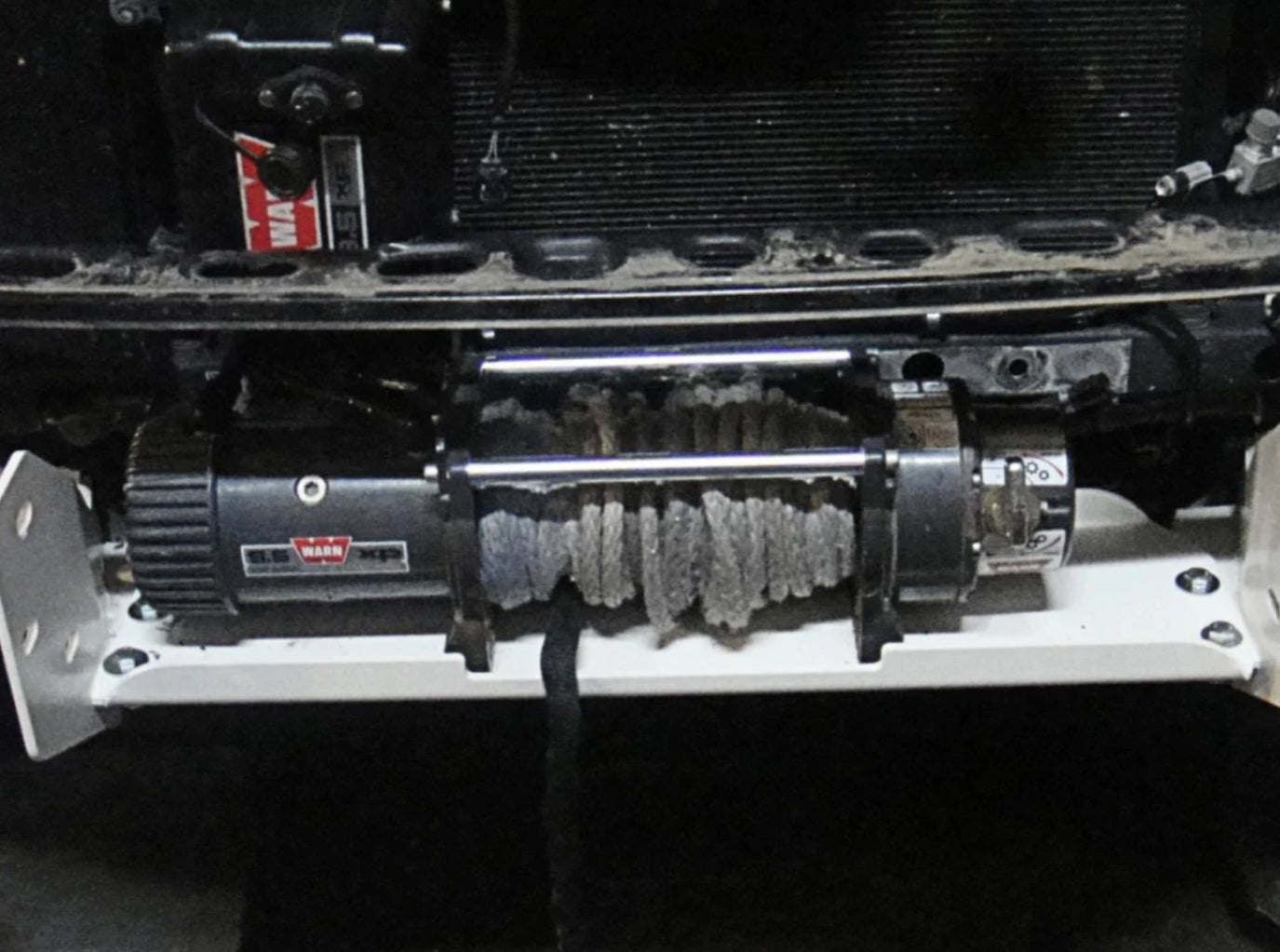 Toyota Land Cruiser 200 with front-mounted winch plate