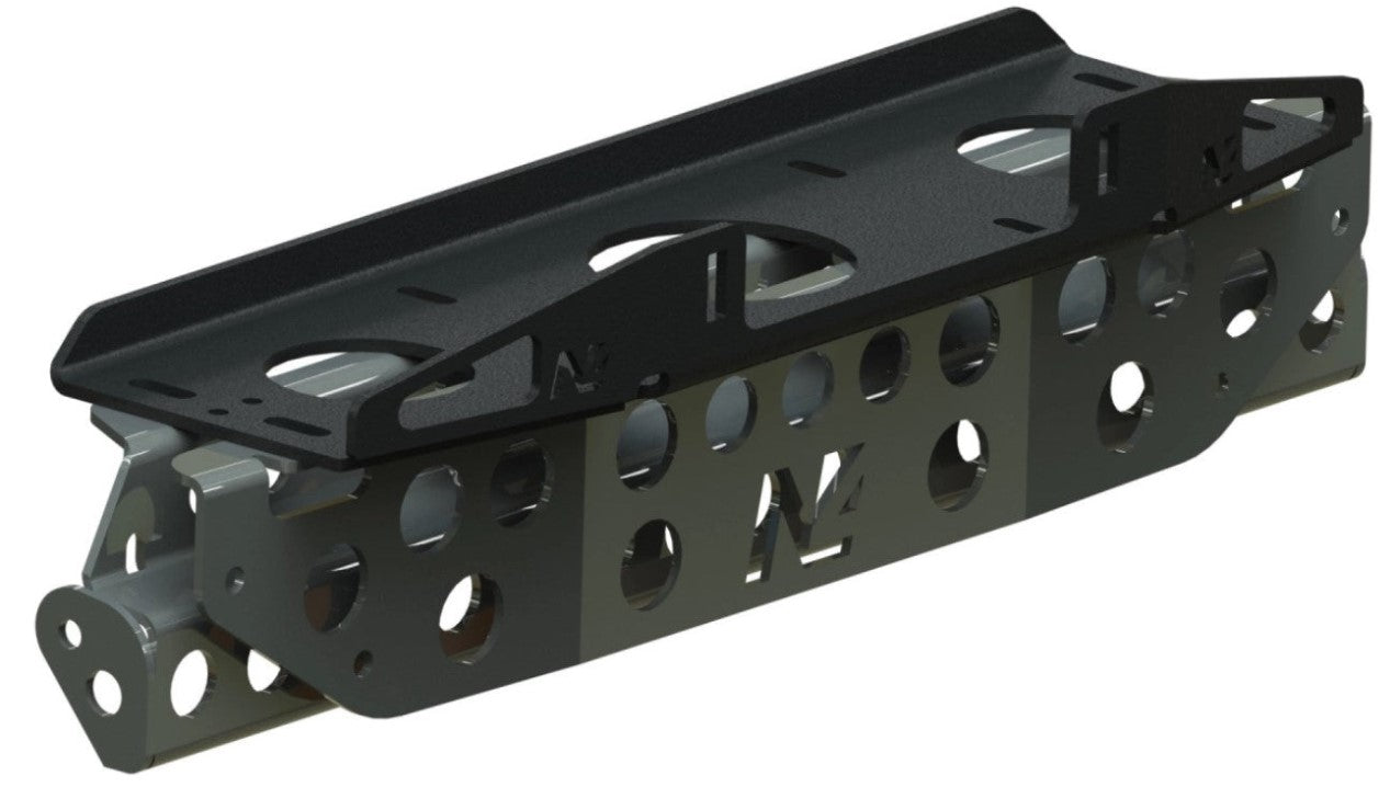 Winch plate behind N4 offroad bumper for Volkswagen amarok