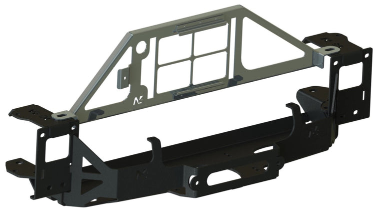 N4offroad black winch plate with grey part