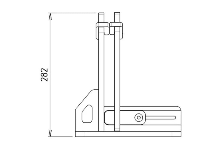lateral dimensions of a Bike Rack