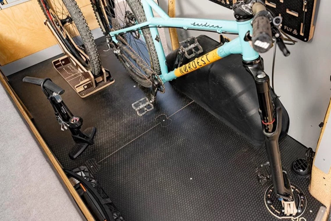 Bike attached to Bike Rack