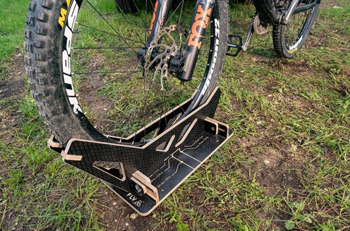 Front wheel on Bike Rack