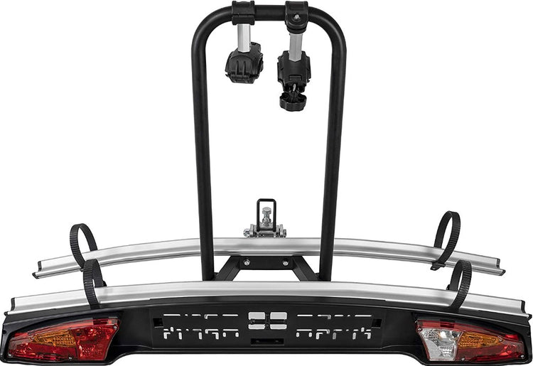 Menabo 2-seater bike rack with black fasteners