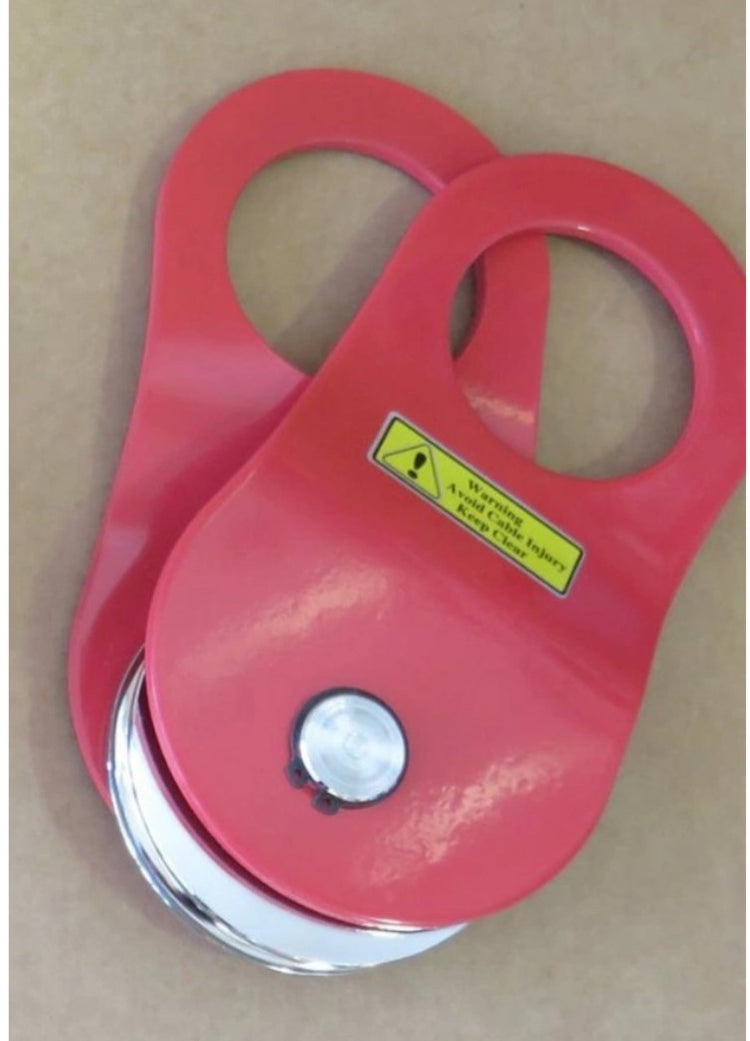 Red N4 Offorad pulley for winching up to 10 tons