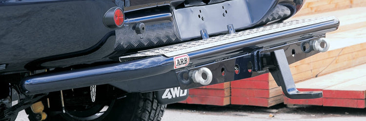 Black ARB rear bumper with Tow Bar on pick-ups