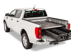 White Isuzu D-Max with a drawer in the Bed Truck