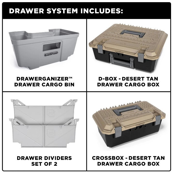 list of accessories included with decked drawer