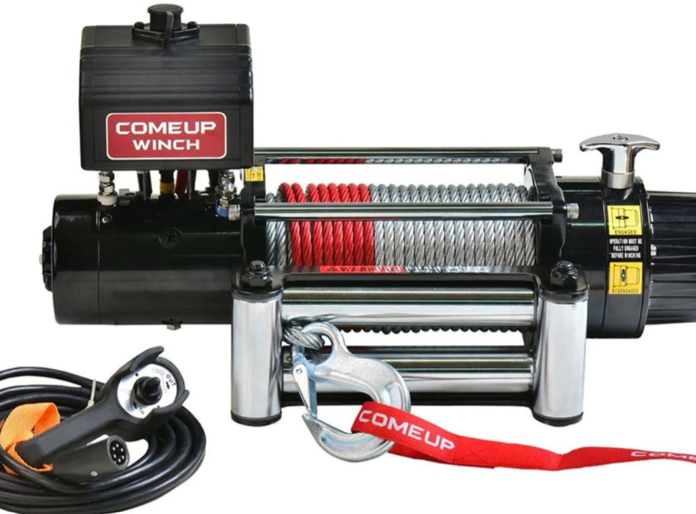 Comeup long wire rope winch with wired remote control