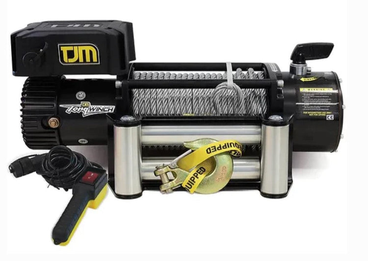 TJM Torq wire rope winch with left-hand relay box