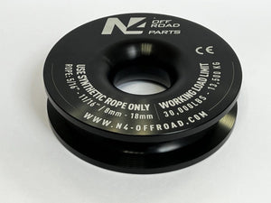 N4 Offroad winch ring - 13.5T - Black