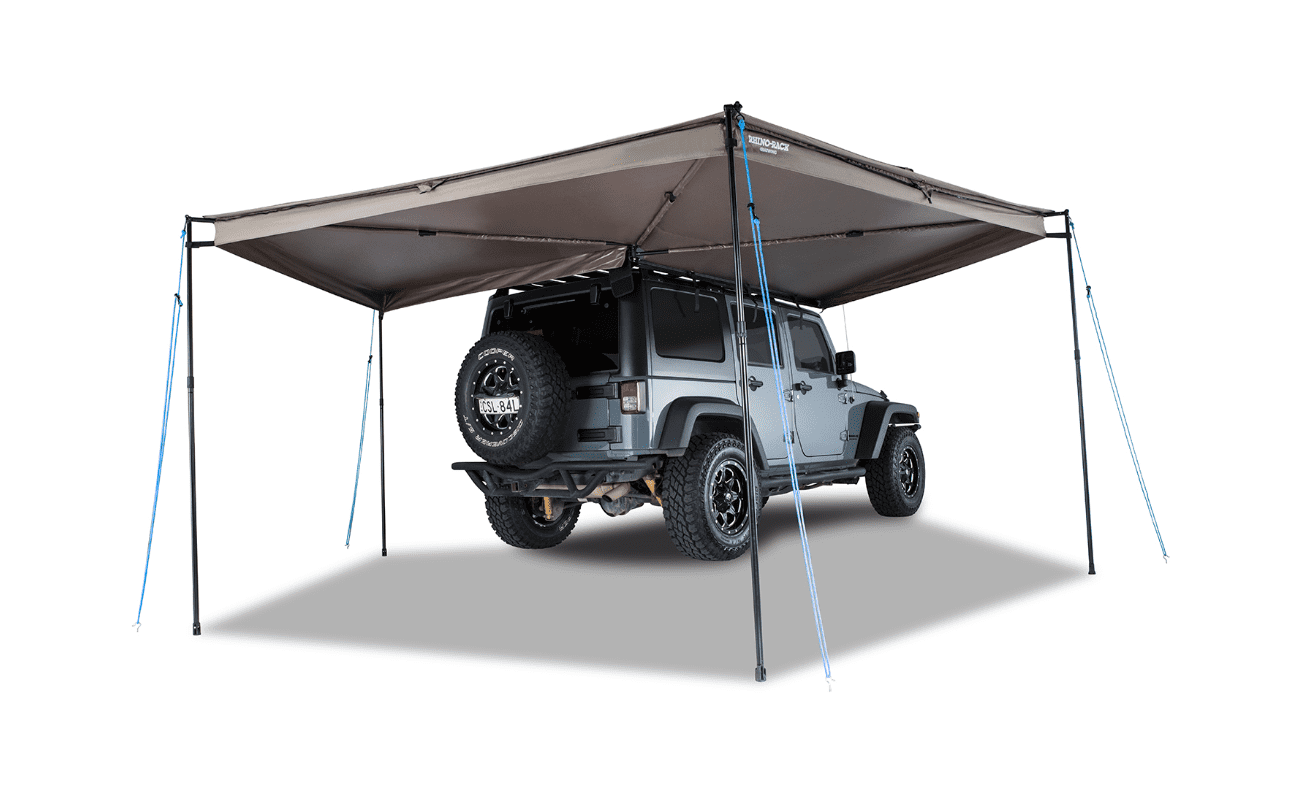 Awning 270° circular Rhinorack Batwing 2.5m (right-hand version) - with STOW IT fasteners