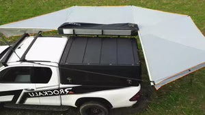 Circular awning 4x4 Right - self supporting 270° / 450° - Rockalu