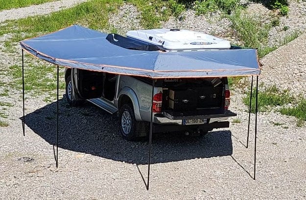 Awning circular 4x4 left - auto bearing 270° / 450° - Rockalu