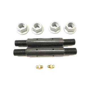 Pair of greasable axles with bolts