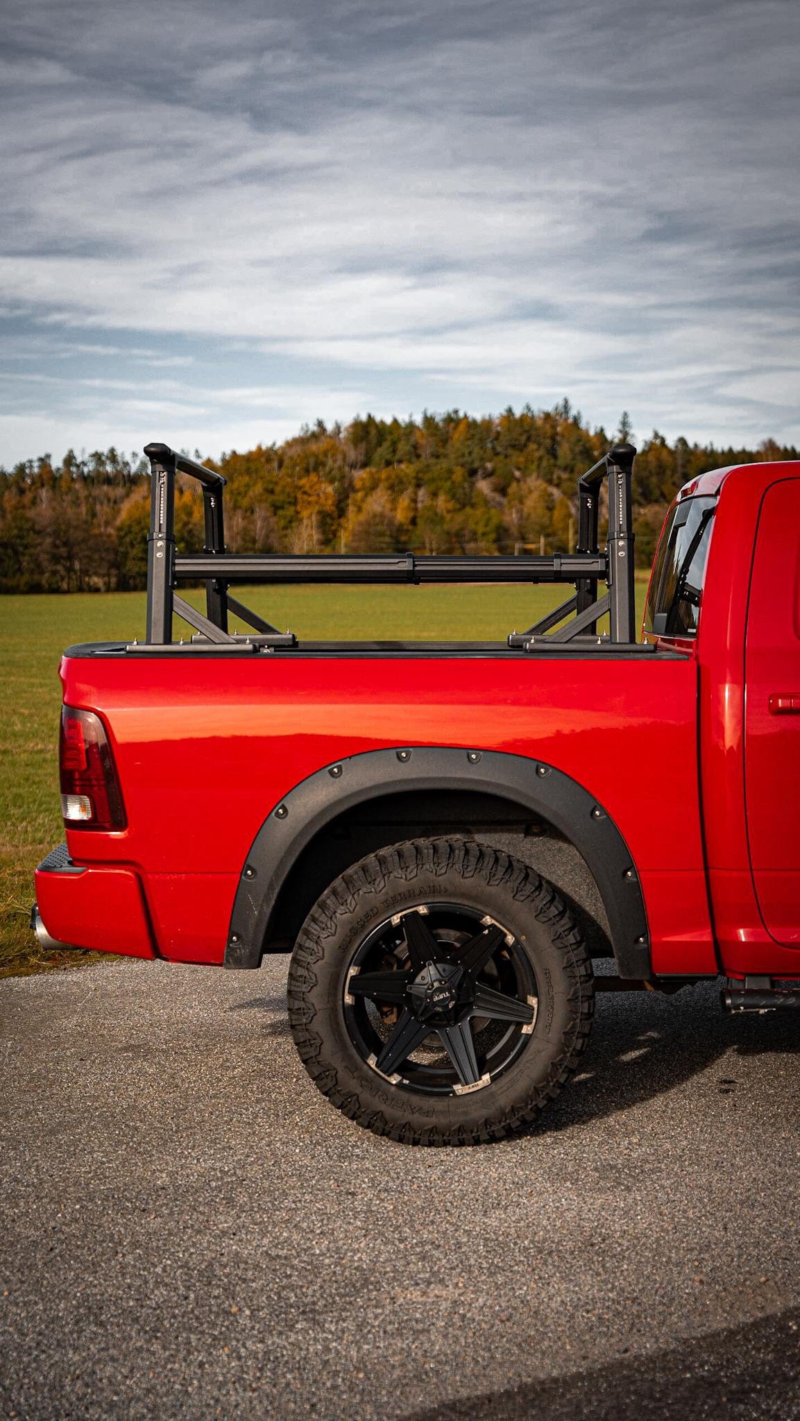 Carrying bar on Bed Truck with aluminum structure BULLFACE