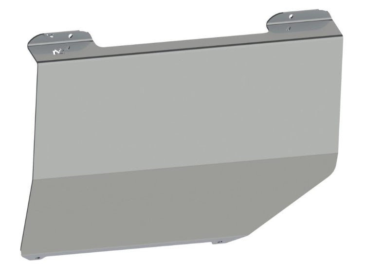 auxiliary tank shield, rectangle shape on white background
