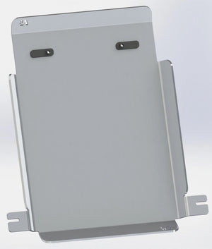 N4 protective ski, rectangle shape shown on white background, with two bindings