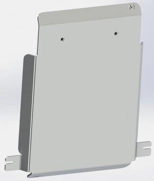 N4 protective ski, rectangle shape on white background with two holes