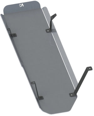 bottom view of an aluminum guard with 4-point 3D attachment