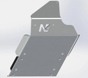 N4 offroad protective ski in 3D on grey background