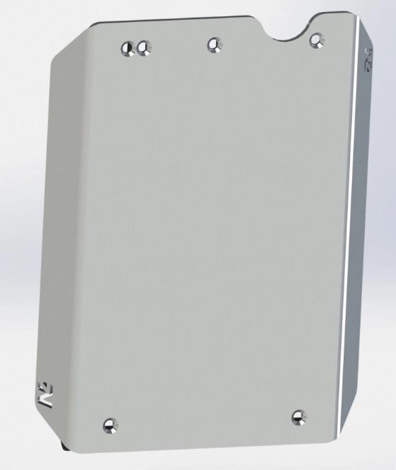 aluminum shielding on a white background modeled in 3D
