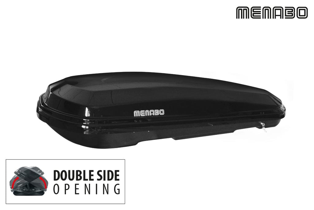 Menabo roof box - DIAMOND 500 black double (Left & Right opening) 500 Liters / Gloss Black